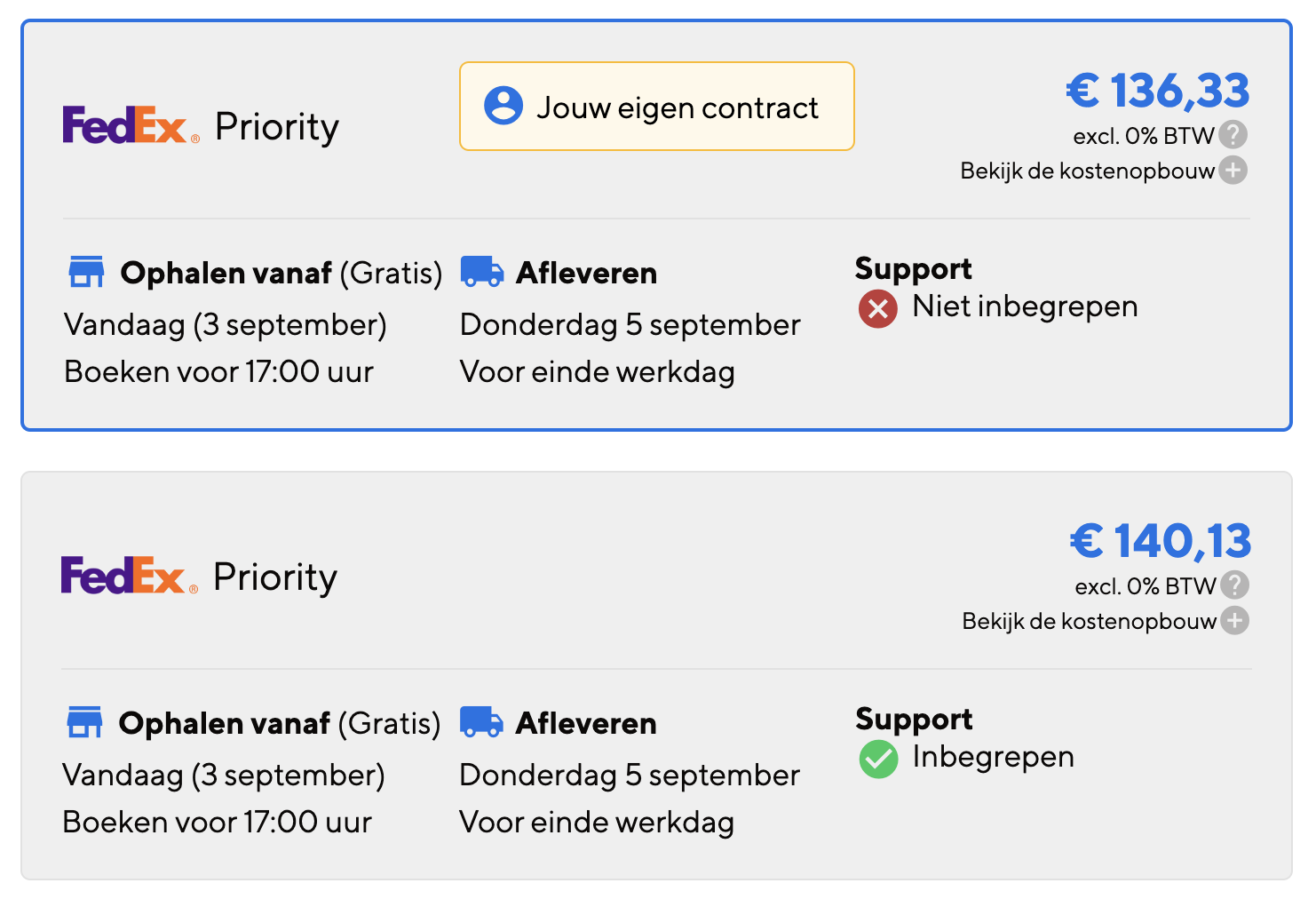 Exporteren en importeren via MyParcelParcel